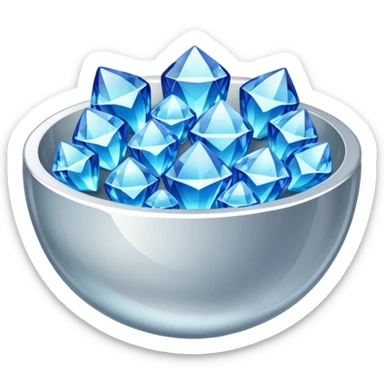 a bowl of blinged crystal sticker