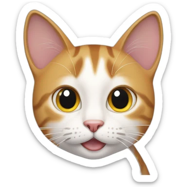 cat with "outstanding" reaction  sticker