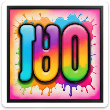 In English Graffiti the word huh sticker