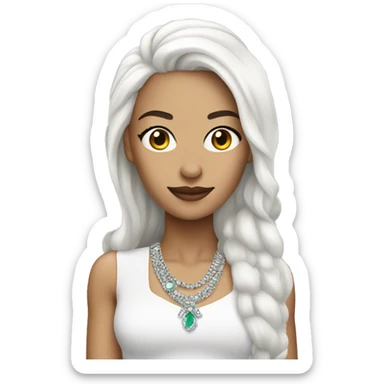 Queen of graphic design white girl sticker