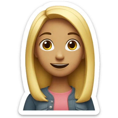 Girl saying yes sticker