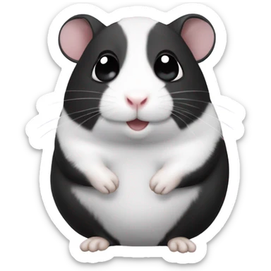 Hamster that looks like an oreo sticker