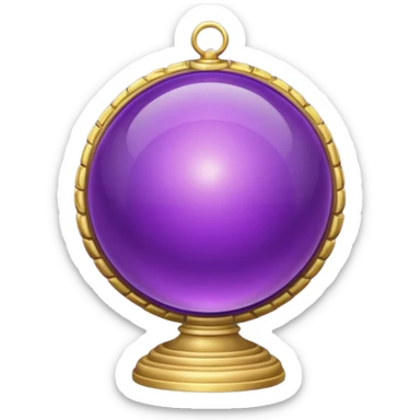 Orb of Command — purple sphere + golden ring sticker