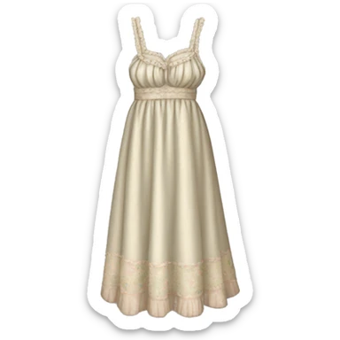Vintage night gown sticker