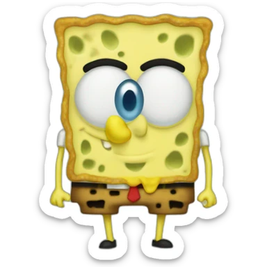spongebob armless sticker