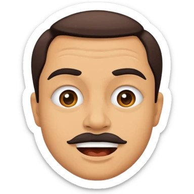 caricature style paint sticker