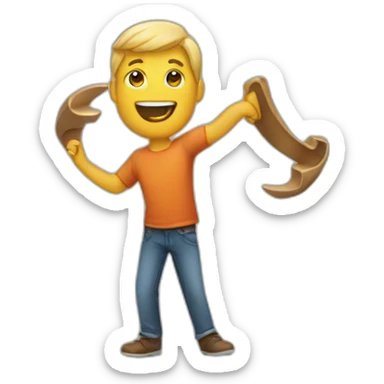 Person with Boomerang sticker