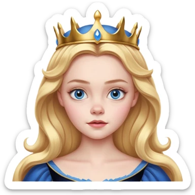 Elle fanning as princess Aurora in Maleficent sticker