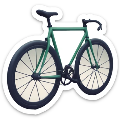 Fixed gear bike sticker