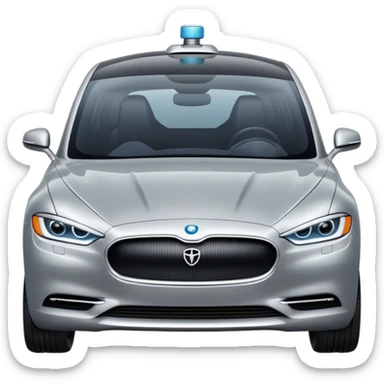 luxury self driving car sticker
