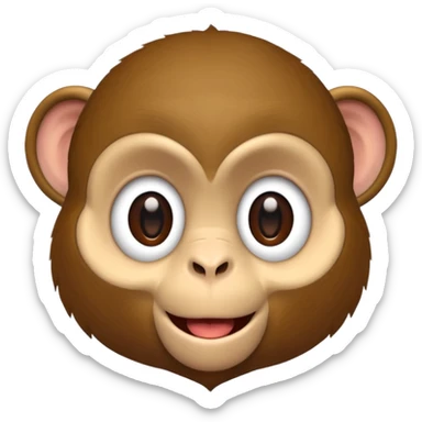 Monkey image sticker