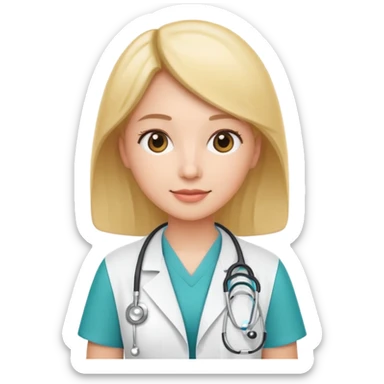 generate a flat image icon for AI Health Expert sticker