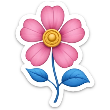 Apena faça uma Flor de uma cor azul q nem uma rosa mucha sticker