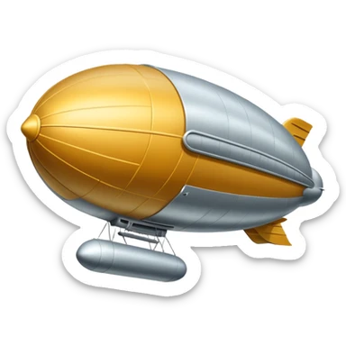 flying zeppelin  sticker