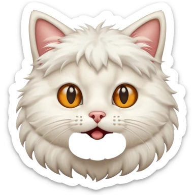 A cat farting sticker