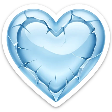 Corazón de hielo sticker