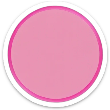 Pink circle sticker