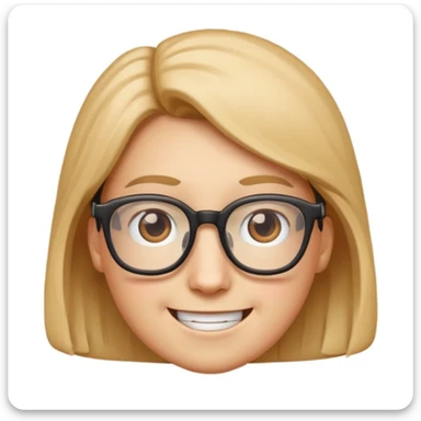 nerd face emoji sticker