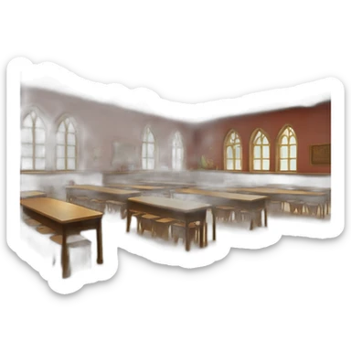hogwarts classroom of magic sticker