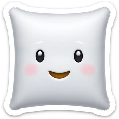 fluffy pillow sticker