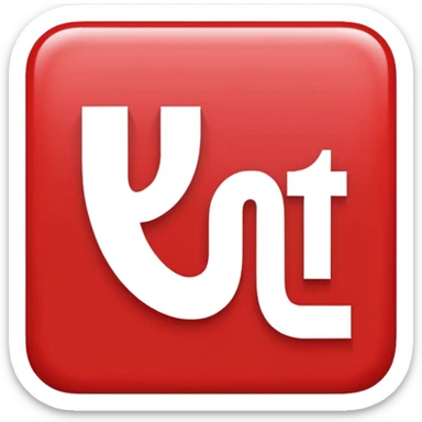 a red square with the word "ur pist" in the middle of the square sticker