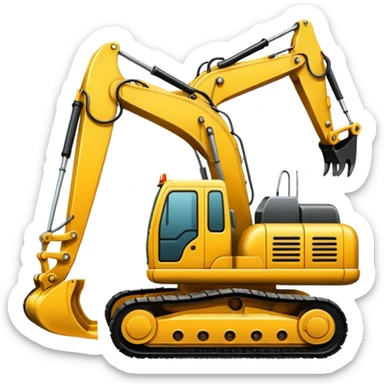 A excavator  sticker