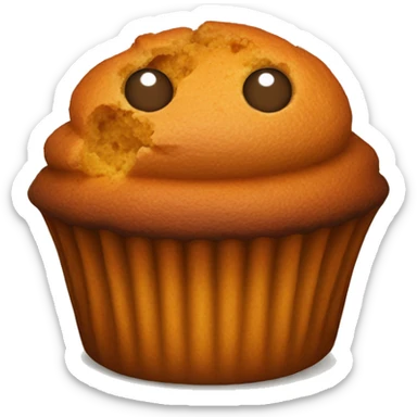 Pumpkin muffin sticker