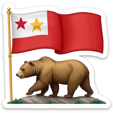 California flag sticker