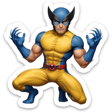 Wolverine from Deadpool & Wolverine movie sticker