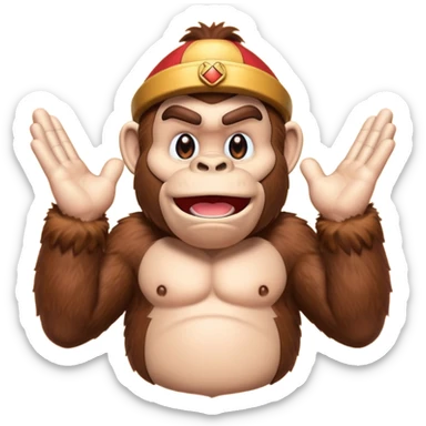 donkey kong making 👌 sticker