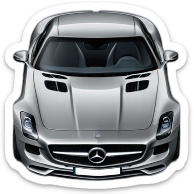 Mercedes SLS AMG Grey sticker