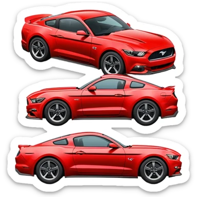 mustang car sticker