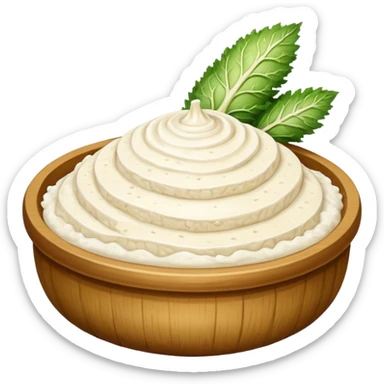 dollop of horseradish, minimal, simple, clear sticker