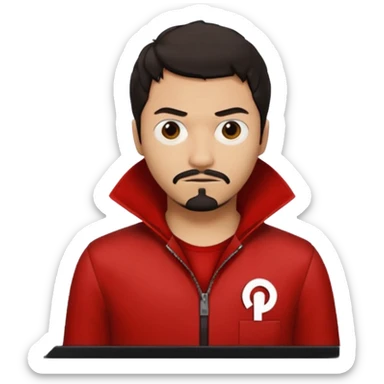 Tokyo in the la casa de papel TV show sticker