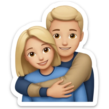 Hug fav person sticker