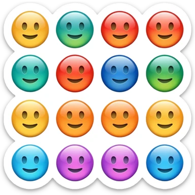 a colourful button not 3d or shading only 1 button no smiley face only 1 button  sticker