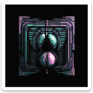 cyberwave glitch digital microscanner projection of these images but featuring no people, cyber hologram, abstract, experimental glitchy brutalist graphicwave,  style of anime sticker