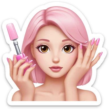 Light pink nails sticker