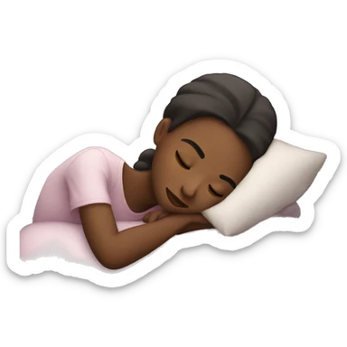Sleep girl sticker