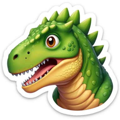Dinosaur suffering  sticker