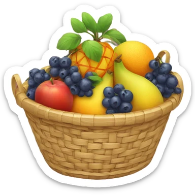 fruit basket sticker