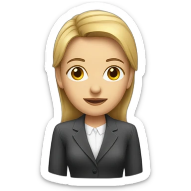 woman analyst sticker