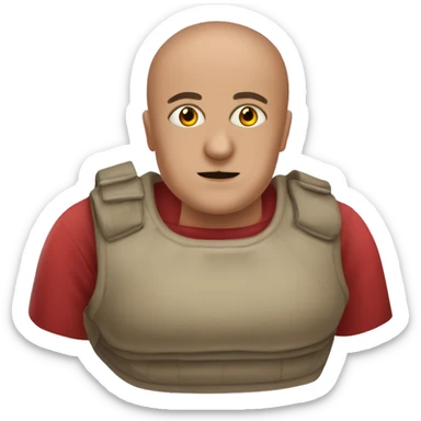 babosa con ojos rojos y colmillos afilados sticker