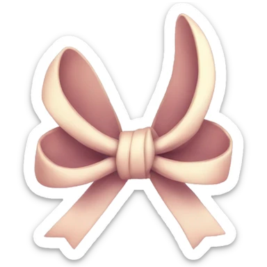 aesthetic bow  sticker