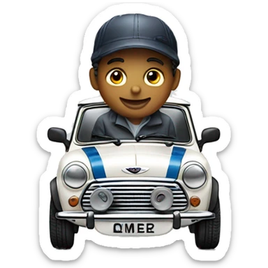 Electrician in a mini cooper sticker