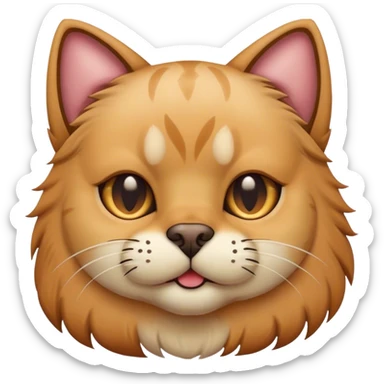 cat wit dog head sticker