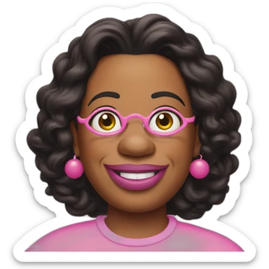 Oprah is mr blobby sticker