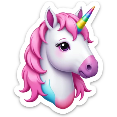 generami un unicorno che vomita un arcobaleno sticker