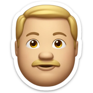 very fat guy sticker