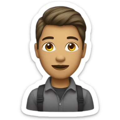 femme dans homme sticker